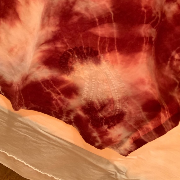 TYE DYE woman’s Tunic Top Kurta Hand Embroidery 100% Soft Cotton - Picture 5 of 7